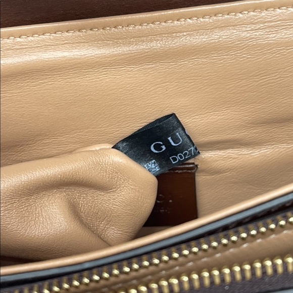 Gucci GG Interlocking Logo Python Medium 3 Compartments Brown/ Black/Beige Purse - Picture 14 of 16